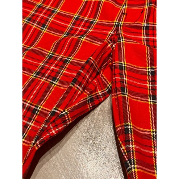 VINTAGE-INSPIRED STEWART TARTAN PLAID PANTS 60'S 70''S WOMEN'S 24HR LAUNDRY 26 N - Picture 7 of 9
